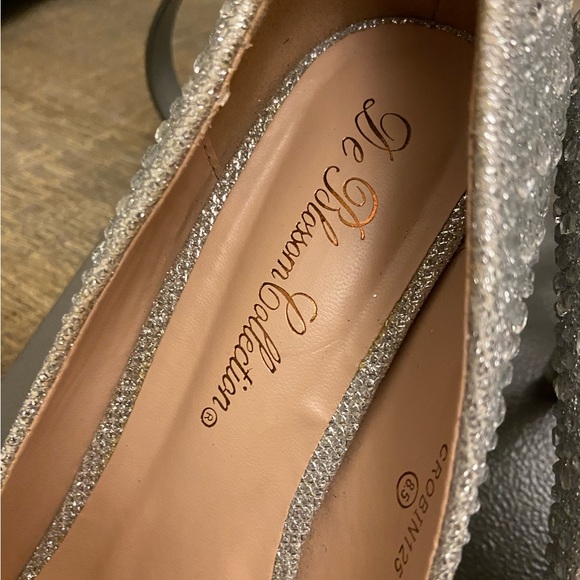 De Blossom Collection Rhinestone Crystal Heels Bridal Shoes size 8.5 - Picture 4 of 13
